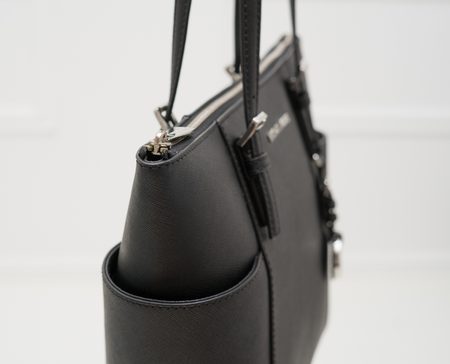 Bolso de hombro de cuero para mujer Michael Kors - Negro -