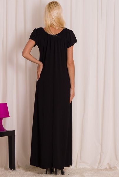 Dámské dlouhé letní šaty - černá -