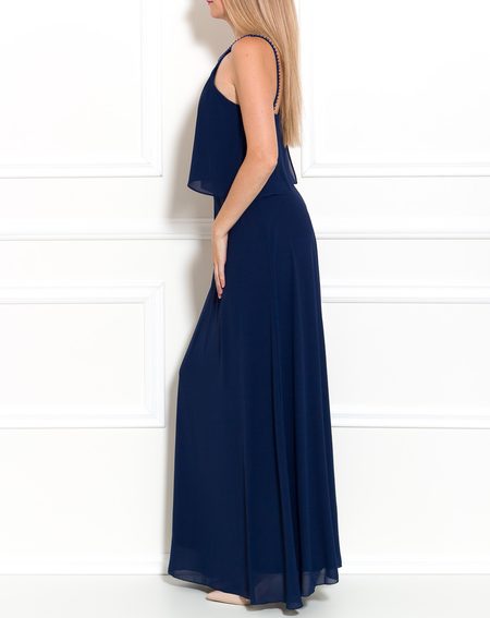 Vestido largo de mujer Due Linee - Azul oscuro -
