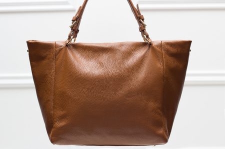 Real leather handbag Glamorous by GLAM - Brown -