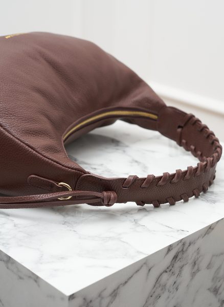 Real leather shoulder bag Glamorous by GLAM - Brown -