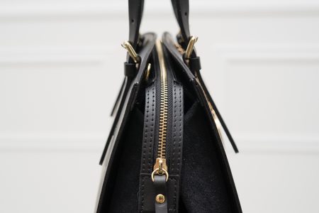 Bolso de cuero de mano para mujer Glamorous by GLAM - Negro -