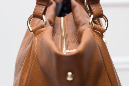 Real leather handbag Glamorous by GLAM - Brown -