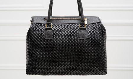 Bolso de cuero de mano para mujer Glamorous by GLAM - Negro -