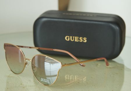 Damskie okulary przeciwsłoneczne Guess - Złoto -