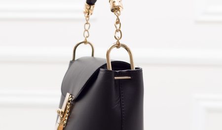 Dámske elegantné batoh ai kabelka - čierna -