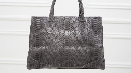 Real leather handbag Glamorous by GLAM - Grey -