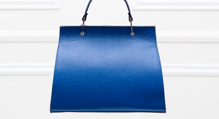 Real leather handbag Glamorous by GLAM - Blue -