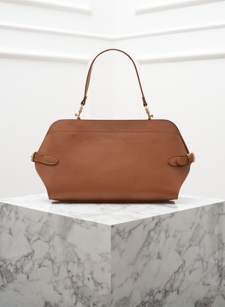 Real leather shoulder bag Glamorous by GLAM - Brown -