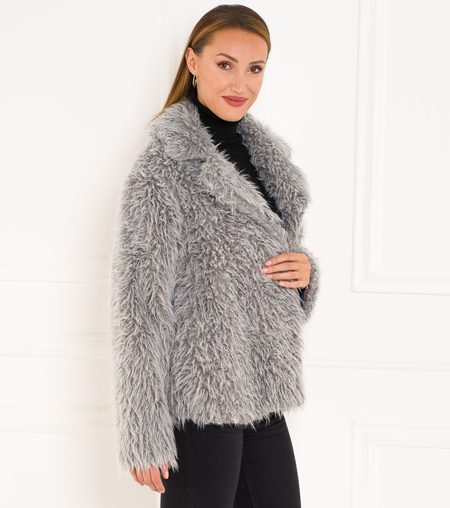 Yetti coat Glamorous by Glam - Grey -