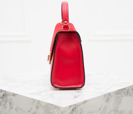 Borsa a mano da donna in pelle Glamorous by GLAM - Rosso -