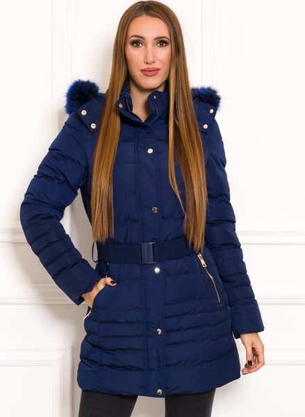 Damska kurtka zimowa Due Linee - niebieski -