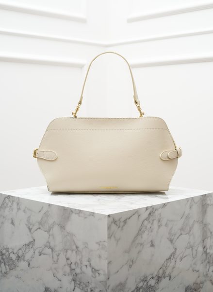 Real leather shoulder bag Glamorous by GLAM - Beige -