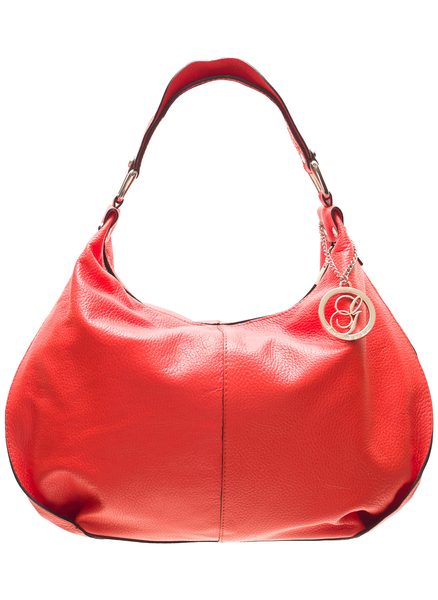 Real leather shoulder bag Glamorous by GLAM - Red -