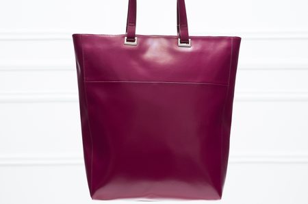 Real leather shoulder bag Guy Laroche Paris - Wine -