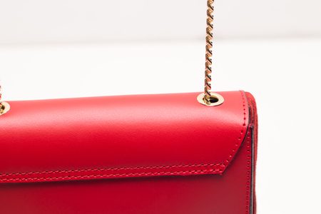 Real leather crossbody bag Glamorous by GLAM - Red -