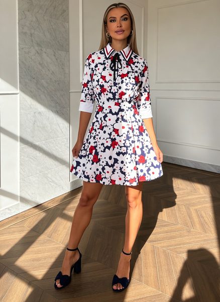 Summer dress Due Linee - Blue -