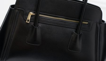 Real leather handbag Glamorous by GLAM - Black -