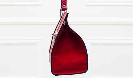 Real leather handbag Glamorous by GLAM - Red -