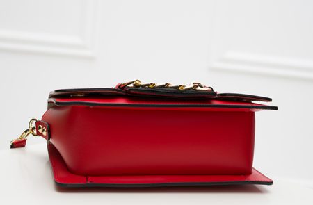 Real leather crossbody bag Glamorous by GLAM - Red -