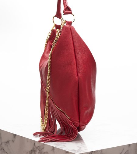 Real leather shoulder bag Glamorous by GLAM - Red -