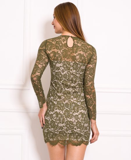 Rochie dantelă de damă Guess - Verde -