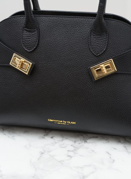 Real leather handbag Glamorous by GLAM - Black -