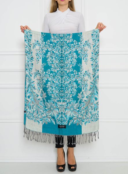 Women's scarf Due Linee - Blue -