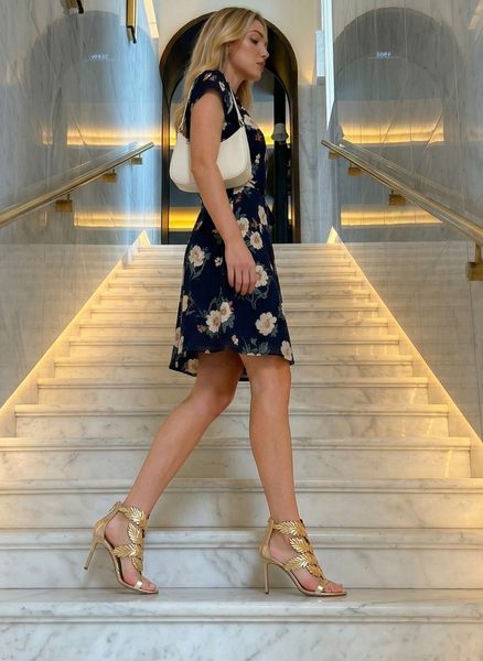 Summer dress GLAM&GLAMADISE - Dark blue -