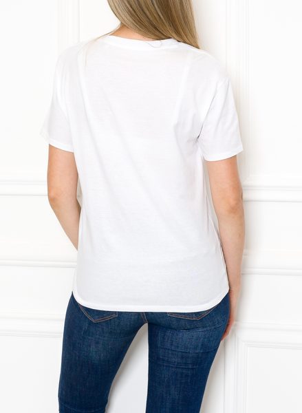 Damska koszulka Due Linee - biały -