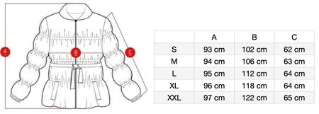 Winter jacket with real fox fur Due Linee - Beige -