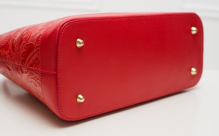 Bolso de cuero de mano para mujer Glamorous by GLAM - Rojo -