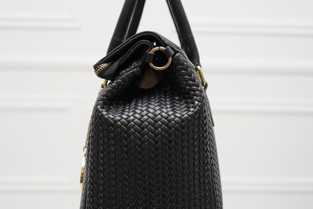 Bolso de cuero de mano para mujer Glamorous by GLAM - Negro -