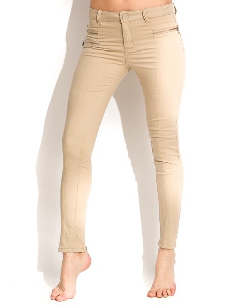 Women's trousers - Beige -