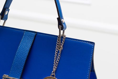 Borsa a mano da donna in pelle Glamorous by GLAM - Blu -