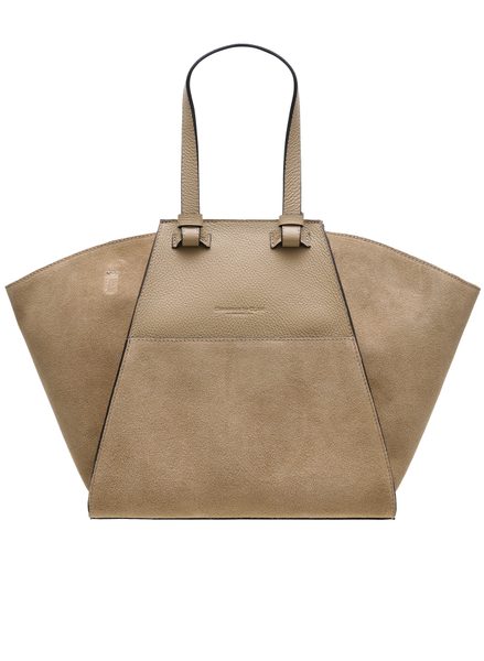 Borsa a spalla da donna in pelle Glamorous by GLAM - Beige -