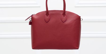 Real leather handbag Glamorous by GLAM - Wine -