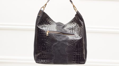 Real leather shoulder bag Glamorous by GLAM - Grey -