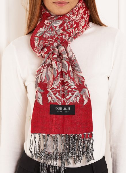 Scarf Due Linee - Red -