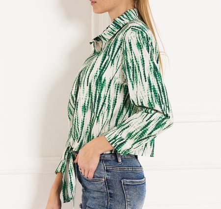 Crop-top damă CIUSA SEMPLICE - Verde -