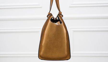 Bolso de hombro de cuero para mujer Glamorous by GLAM - Marrón -