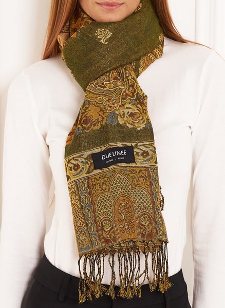 Scarf Due Linee - Green -