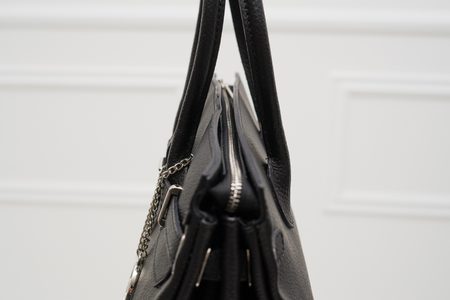 Bolso de cuero de mano para mujer Glamorous by GLAM - Negro -