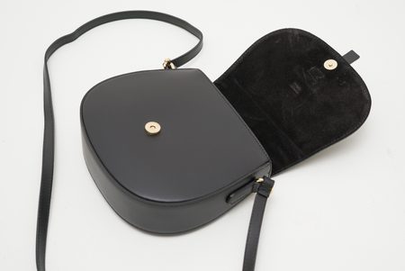 Real leather crossbody bag Glamorous by GLAM - Black -