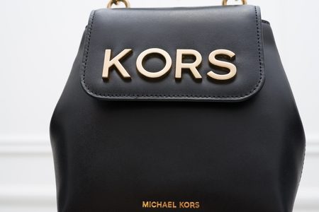 Skórzany plecak damski Michael Kors - czarny -