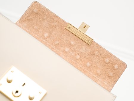 Real leather crossbody bag Glamorous by GLAM - Beige -