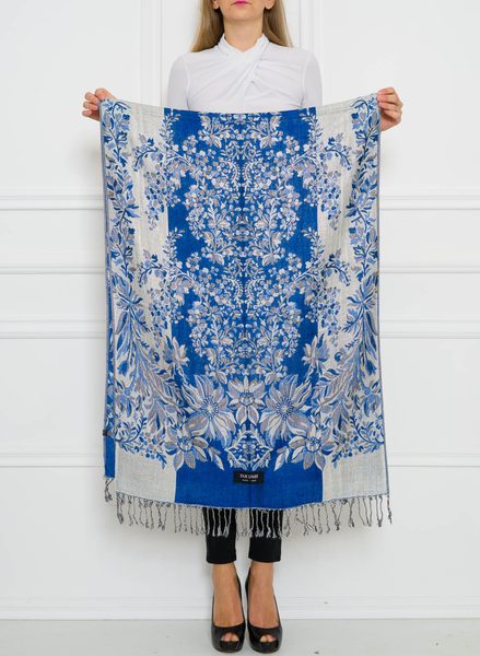 Women's scarf Due Linee - Blue -