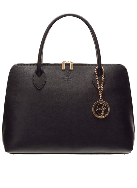 Bolso de cuero de mano para mujer Glamorous by GLAM - Negro -