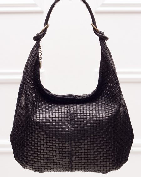 Bolso de hombro de cuero para mujer Glamorous by GLAM - Negro -