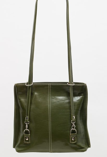 Real leather handbag Glamorous by GLAM - Green -